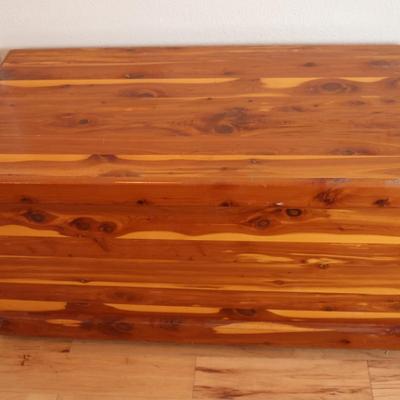 Handmade Cedar Chest by Robert D. Neal on Wheels