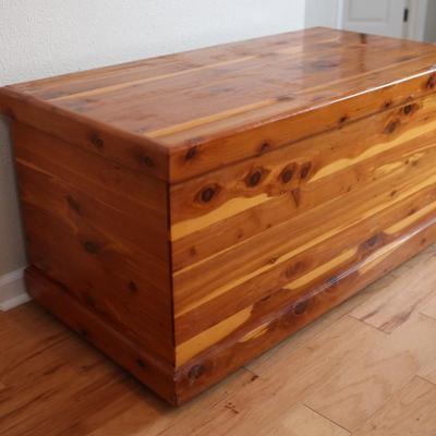 Handmade Cedar Chest by Robert D. Neal on Wheels