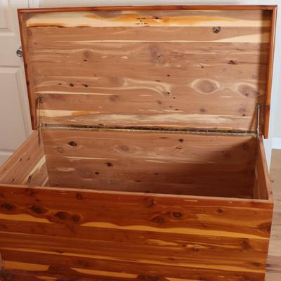Handmade Cedar Chest by Robert D. Neal on Wheels