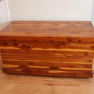 Handmade Cedar Chest by Robert D. Neal on Wheels