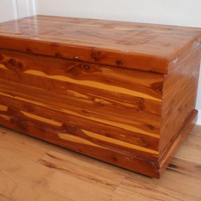 Handmade Cedar Chest by Robert D. Neal on Wheels