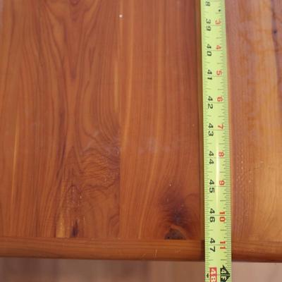 Handmade Cedar Chest by Robert D. Neal on Wheels