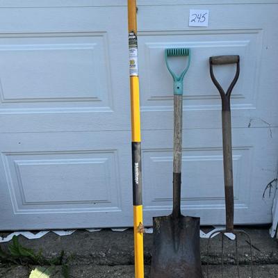 Hoe, Shovel and Fork