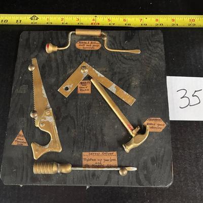 Vintage Tool Plaque