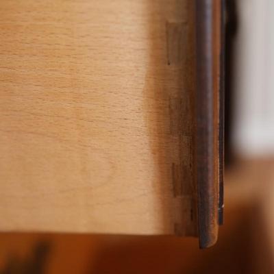 Lammerts Furniture Solid Maple Ebonized and Stencil-Painted Chest of Drawers