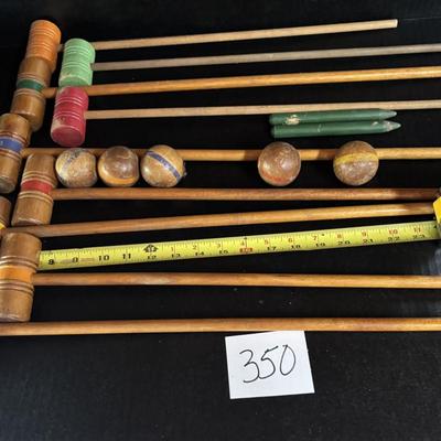 Vintage Kids Croquet Set