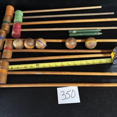 Vintage Kids Croquet Set