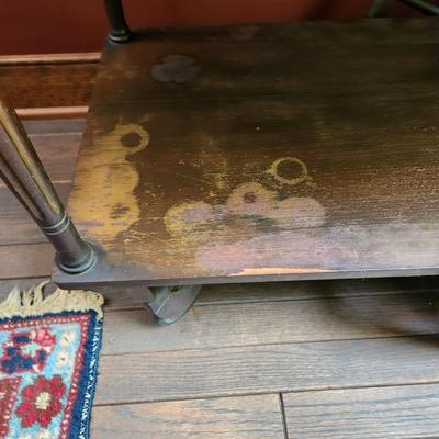 Drop Leaf Tea Cart w Tray