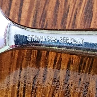 Vintage Wood Handle Flatware Hoffritz Germany Stainless Steel