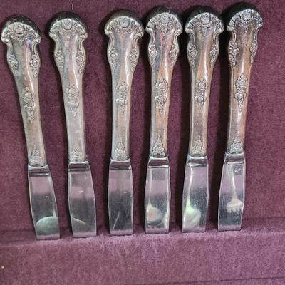 King Edward Silverplate Flatware w Storage Box