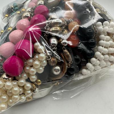 Beaded and Pearl Necklace Lot - Costume Jewelry