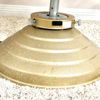 6-1/2" Vintage Aluminum Christmas Tree with Gold Toned Round Base