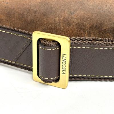 Men’s Visconti Leather Messenger Bag