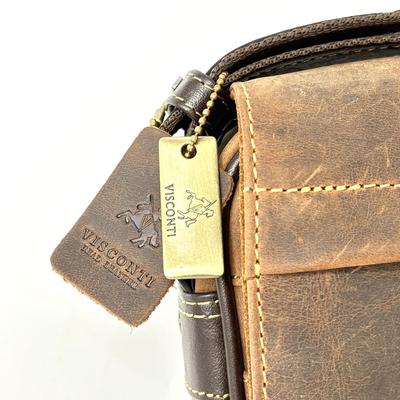 Men’s Visconti Leather Messenger Bag