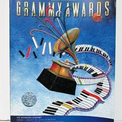 Lot of 4 Grammy awards magazine