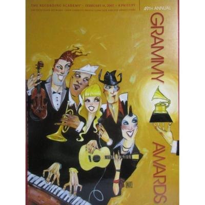 Lot of 4 Grammy awards magazine