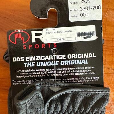 3 Pairs of New Gloves – 2 Leather Work Gloves & 1 Equestrian/Utility Pair