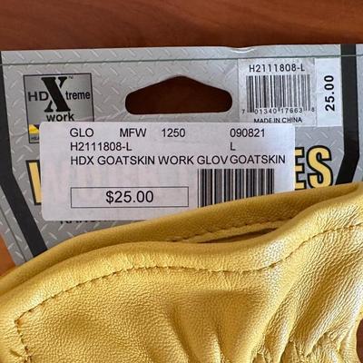 3 Pairs of New Gloves – 2 Leather Work Gloves & 1 Equestrian/Utility Pair