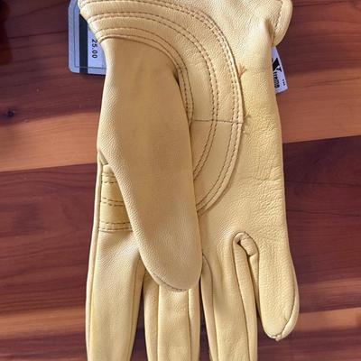 3 Pairs of New Gloves – 2 Leather Work Gloves & 1 Equestrian/Utility Pair