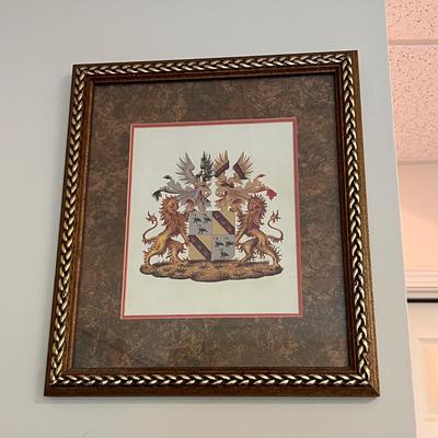 Four Framed Heraldry Prints (BD-RG)