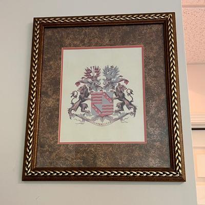 Four Framed Heraldry Prints (BD-RG)