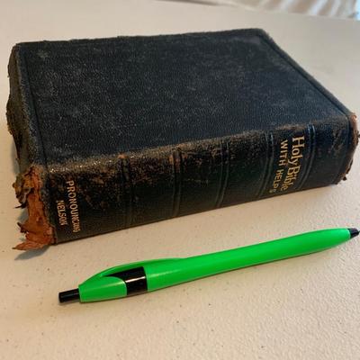 Antique Leather Bound Bible