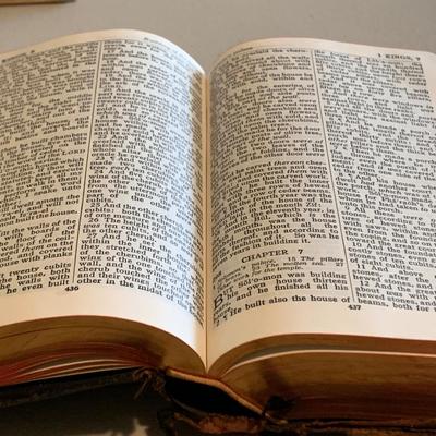 Antique Leather Bound Bible