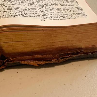 Antique Leather Bound Bible