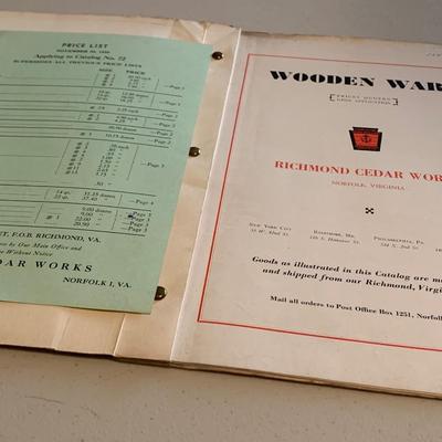 Vintage Illustrated Richmond Cedar Buckets Catalog
