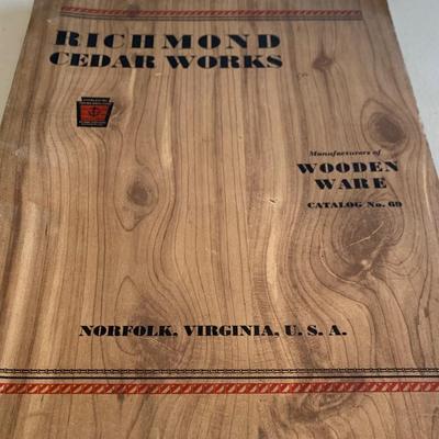 Vintage Illustrated Richmond Cedar Buckets Catalog