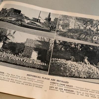 1941 Rose Bowl Parade Illustrated Guide Tournament of Roses