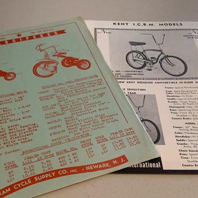 1960s Kent Bicycles Catalog