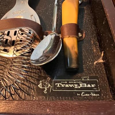 Anheuser Busch Mirror Sign, Jack Daniel’s Labels Plus Glasses & Trav-L-Bar (PB-RG)