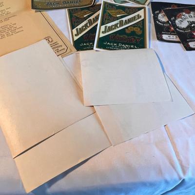 Anheuser Busch Mirror Sign, Jack Daniel’s Labels Plus Glasses & Trav-L-Bar (PB-RG)