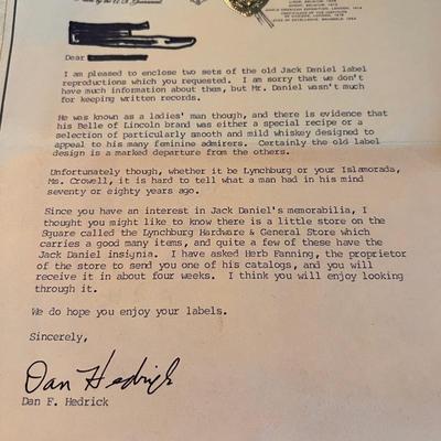 Anheuser Busch Mirror Sign, Jack Daniel’s Labels Plus Glasses & Trav-L-Bar (PB-RG)