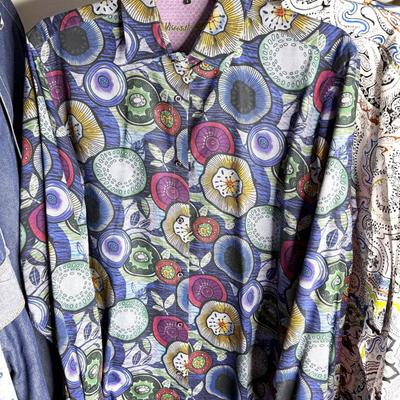 Men’s Size Large Oxford Shirt Lot - Ralph Lauren, English Laundry, Robert Graham, and More - 48 shirts