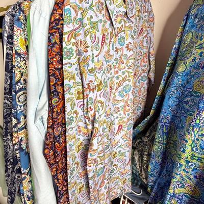 Men’s Size Large Oxford Shirt Lot - Ralph Lauren, English Laundry, Robert Graham, and More - 48 shirts