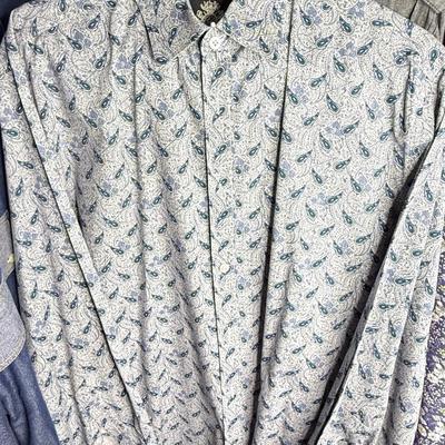 Men’s Size Large Oxford Shirt Lot - Ralph Lauren, English Laundry, Robert Graham, and More - 48 shirts