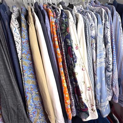 Men’s Size Large Oxford Shirt Lot - Ralph Lauren, English Laundry, Robert Graham, and More - 48 shirts