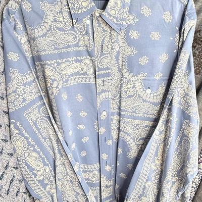 Men’s Size Large Oxford Shirt Lot - Ralph Lauren, English Laundry, Robert Graham, and More - 48 shirts