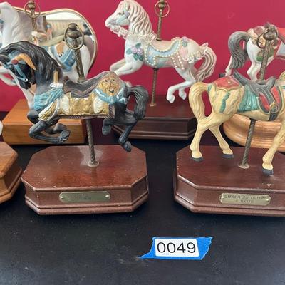Decorative Carousel Horses Lot