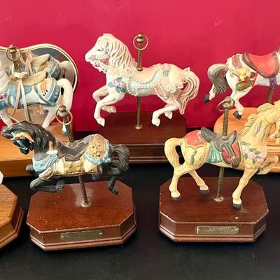 Decorative Carousel Horses Lot