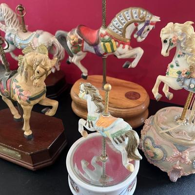Decorative Carousel Horses Lot
