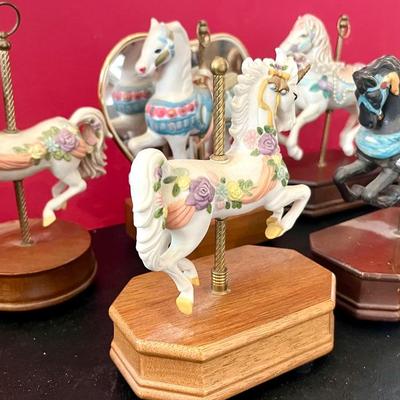 Decorative Carousel Horses Lot
