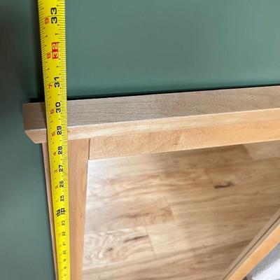 Large Blonde Wood Mirror