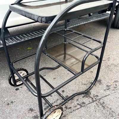 Outdoor Table / Organizer On Wheels