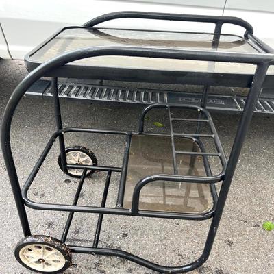 Outdoor Table / Organizer On Wheels