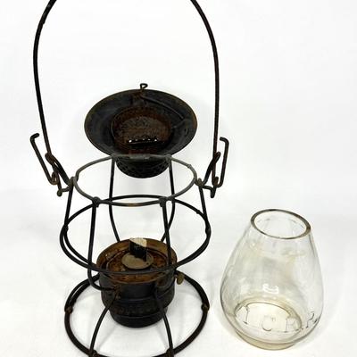 The Adams & Westlake Co. "ADLAKE" Rail Road Lantern - New York, Chicago, Phila.