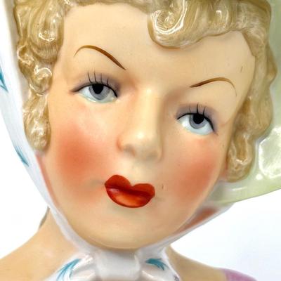 Vintage Lady Head Planter/Bud Vase - JAPAN