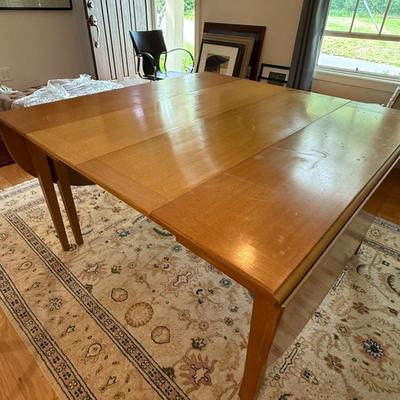 Maple wood mid century modern dining table (has matching chairs selling separately)